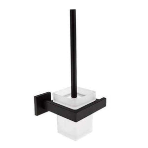 Planet Gates toilet brush holder AUSWIND black Modern 304 Stainless Steel Bathroom Hardware Set Black Oiled Bronze Square base Wall Mount Bathroom Accessories