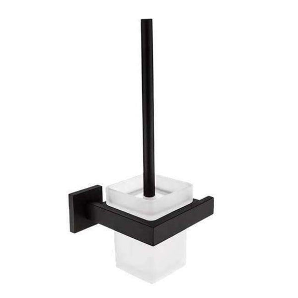 Planet Gates toilet brush holder AUSWIND black Modern 304 Stainless Steel Bathroom Hardware Set Black Oiled Bronze Square base Wall Mount Bathroom Accessories