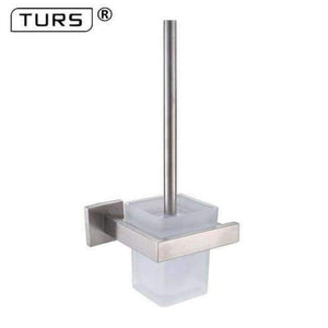 Planet Gates Toilet Brush Holder Brushed Finish SUS 304 Stainless Steel Bathroom Hardware Set Paper Holder Toothbrush Holder Towel Bar Bathroom Accessories