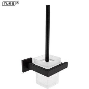 Planet Gates Toilet Brush Holder SUS 304 Stainless Steel Bathroom Hardware Set Black Matte Paper Holder Toothbrush Holder Towel Bar Bathroom Accessories