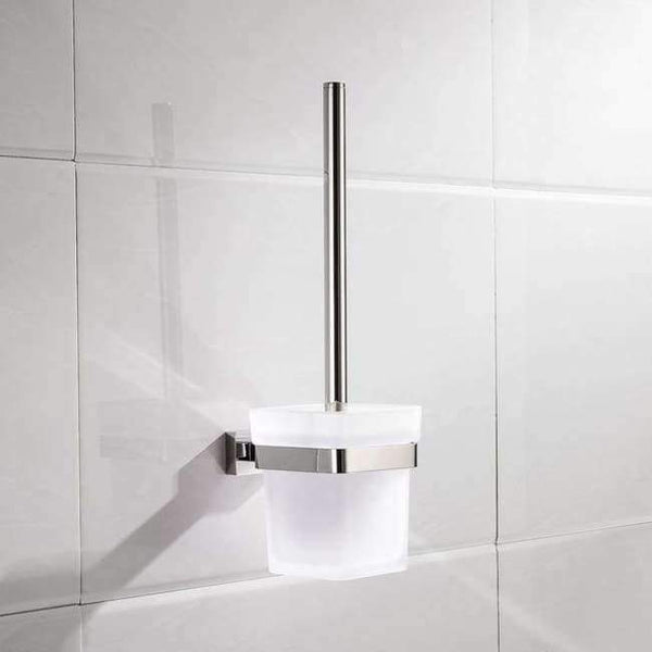 Planet Gates Toilet Brush Holder SUS304 Stainless Steel Bathroom Hardware Set Chrome Mirror Polished Toilet Paper Holder Robe Hook Towel Bar Bathroom Accessories