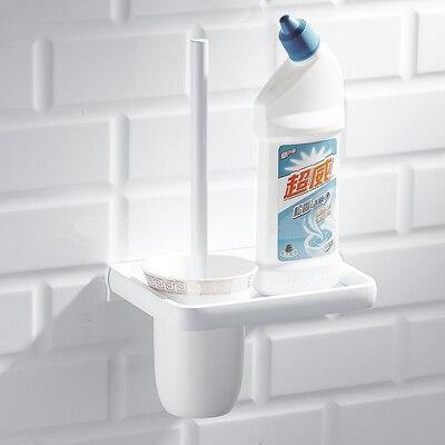 Planet Gates Toilet brush rack Aluminum Towel Rack Perforated White Bathroom Rack Toilet Towel Rack Hardware Pendant Set