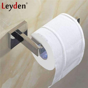 Planet Gates Toilet Paper Holder 1 Leyden SUS 304 Stainless Steel Bathroom Hardware Set Chrome Polished Paper Holder Towel Bar Robe Hook Bathroom Accessories Bath