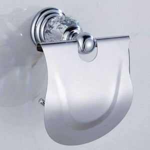 Planet Gates Toilet Paper Holder Bathroom Accessories Sets Silver Polished Chrome Bathroom Products Solid Brass Bathroom Hardware Sets jk6