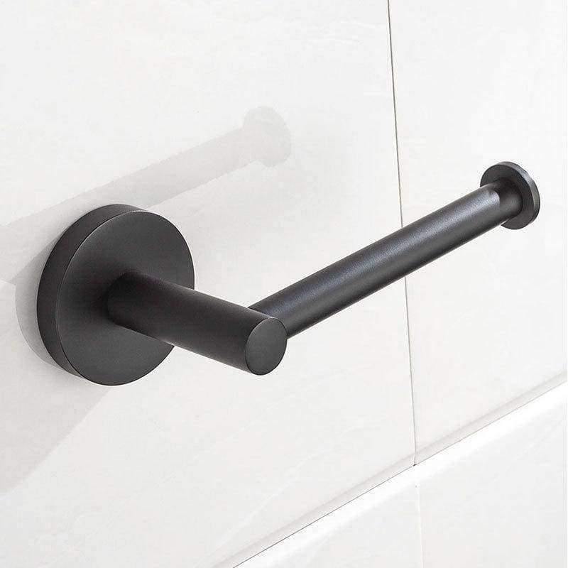 Planet Gates Toilet paper holder black baking circular paper towel rack 304 stainless steel paper roll holder no cover bathroom product