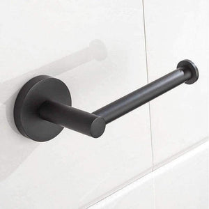 Planet Gates Toilet paper holder black baking circular paper towel rack 304 stainless steel paper roll holder no cover bathroom product
