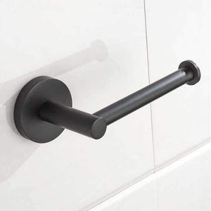 Planet Gates Toilet paper holder black baking circular paper towel rack 304 stainless steel paper roll holder no cover bathroom product