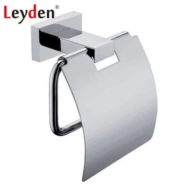 Planet Gates Toilet Paper Holder Leyden Stainless Steel Suqare Bathroom Accessories Chrome Toilet Paper Holder Robe Hook Towel Bar Towel Ring Bathroom Hardware