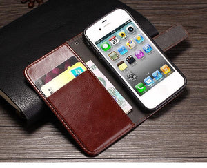 Planet Gates TOMKAS 4S Flip Wallet PU Leather Case For iPhone 4 4S Cover Vintage Coque Phone Bag Cases For Apple iPhone 4S With Card Holders