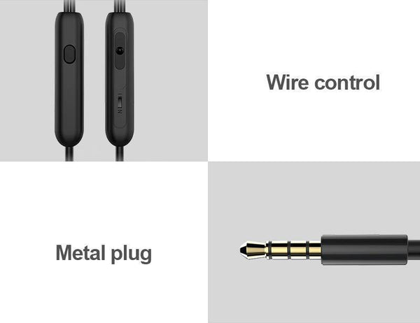 Planet Gates TOMKAS Earphone with Microphone For Mobile Phone Universal Metal Magnet Wired Control Stereo Headset Earphones and Headphone