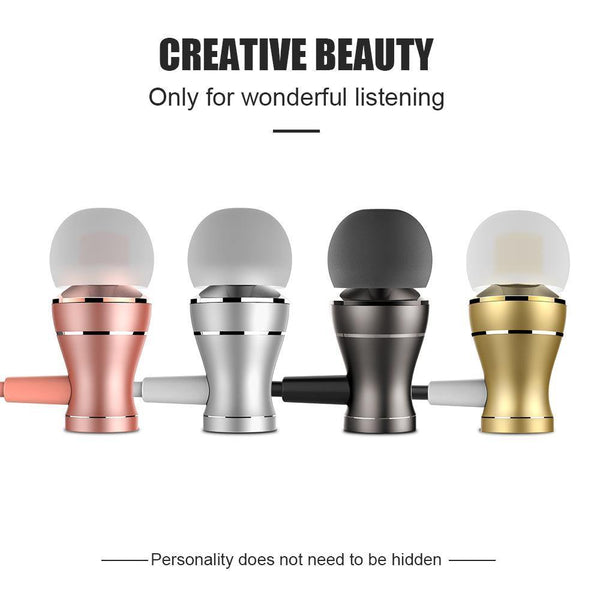 Planet Gates TOMKAS Earphone with Microphone For Mobile Phone Universal Metal Magnet Wired Control Stereo Headset Earphones and Headphone