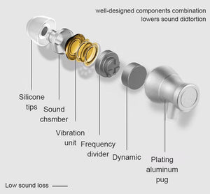 Planet Gates TOMKAS Earphone with Microphone For Mobile Phone Universal Metal Magnet Wired Control Stereo Headset Earphones and Headphone