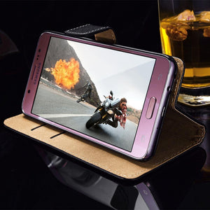 Planet Gates TOMKAS Flip Leather Case for Samsung Galaxy J5 2016 A7 2016 A710 Wallet Book Phone Back Cover Case for Samsung Galaxy Note 7 8