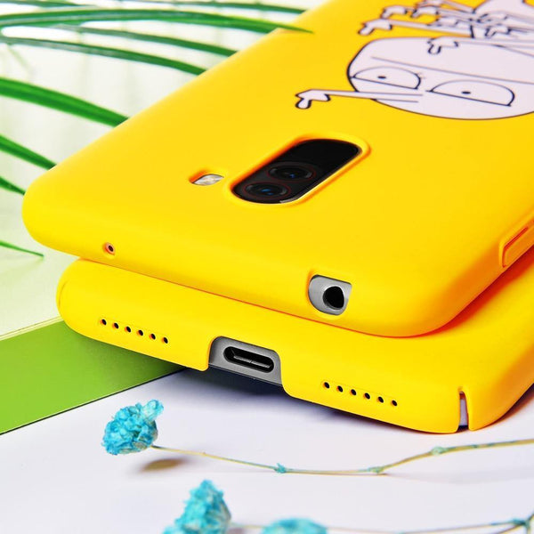 Planet Gates TOMKAS Funny Banana Bad Boy Pocophone F1 Case Hard Back Cover Pocophone Case Cute Animal Phone Cases for Xiaomi Pocophone F1