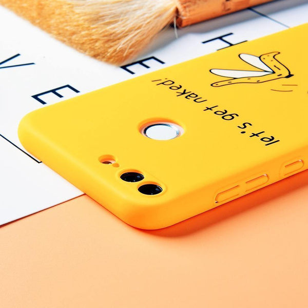 Planet Gates TOMKAS Funny Banana Cute Cartoon Case on for Huawei Honor 9 Lite Phone Case for Huawei P20 Lite P10 Lite P9 Lite Hard Back Cover
