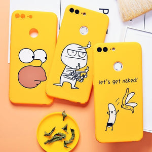 Planet Gates TOMKAS Funny Banana Cute Cartoon Case on for Huawei Honor 9 Lite Phone Case for Huawei P20 Lite P10 Lite P9 Lite Hard Back Cover