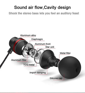 Planet Gates TOMKAS In-Ear Earphones Special Edition Headset Clear Bass Earphones With Microphone 5 Colors Metal Heavy Bass Headphones