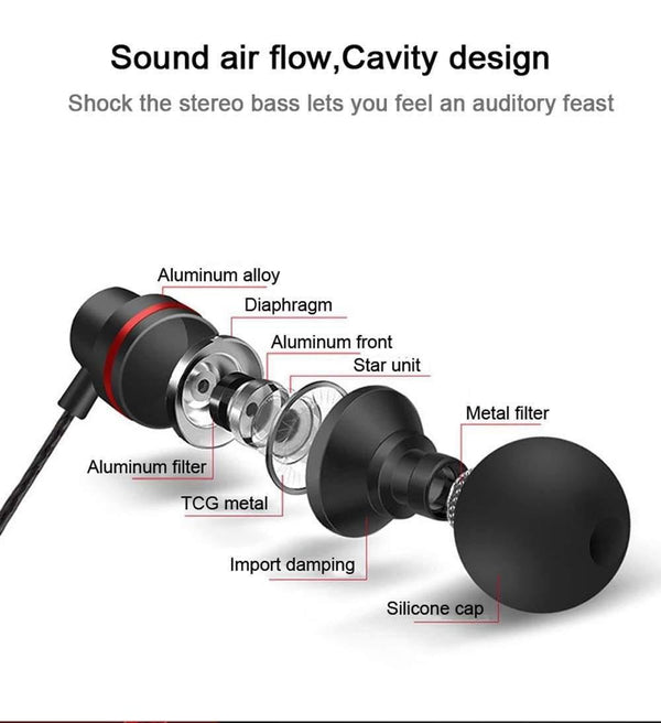 Planet Gates TOMKAS In-Ear Earphones Special Edition Headset Clear Bass Earphones With Microphone 5 Colors Metal Heavy Bass Headphones