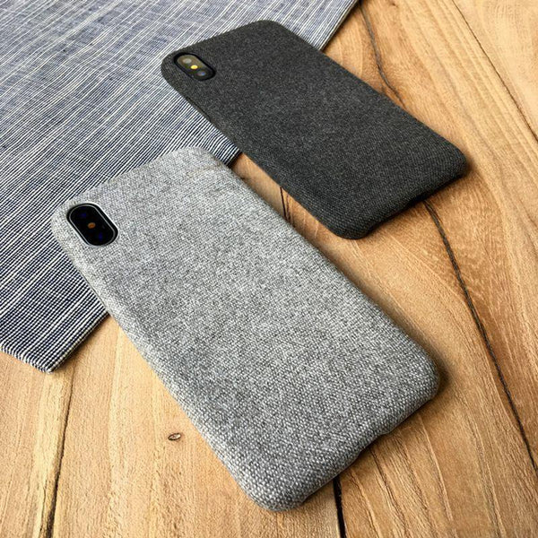 Planet Gates TOMKAS Linen Soft Cloth Case For iPhone X 6 7 8 Cases Luxury Cover Cotton Coque Phone Case For iPhone 6S 7 8 Plus Back Cover
