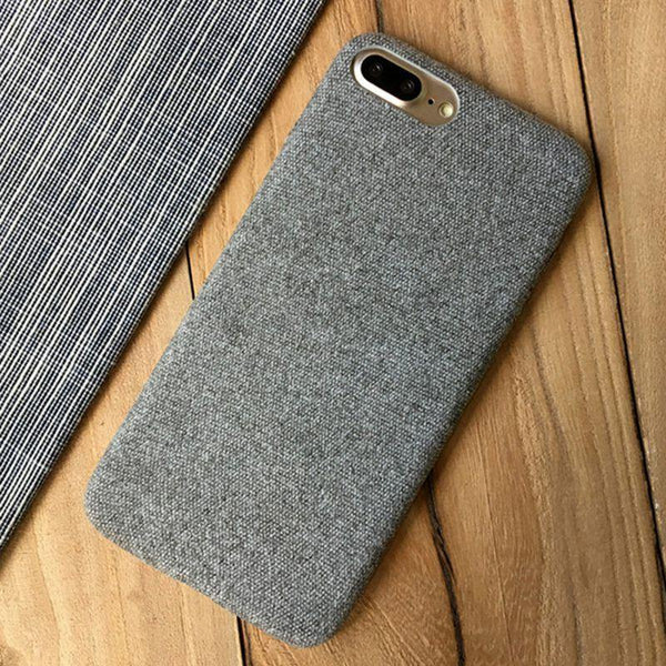 Planet Gates TOMKAS Linen Soft Cloth Case For iPhone X 6 7 8 Cases Luxury Cover Cotton Coque Phone Case For iPhone 6S 7 8 Plus Back Cover