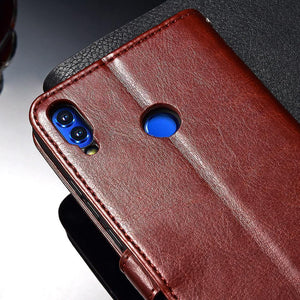 Planet Gates TOMKAS Luxury Leather Flip Case for Honor 8x 360 Protective Phone Cover Leather Wallet Silicon Cases for Huawei Honor 8x
