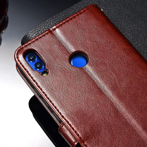 Planet Gates TOMKAS Luxury Leather Flip Case for Honor 8x 360 Protective Phone Cover Leather Wallet Silicon Cases for Huawei Honor 8x