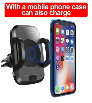 Planet Gates TOMKAS Qi Wireless Car Charger Infrared Sensor Fast Charger Wireless Charging For Phone Automatic Induction Wireless Car Charger