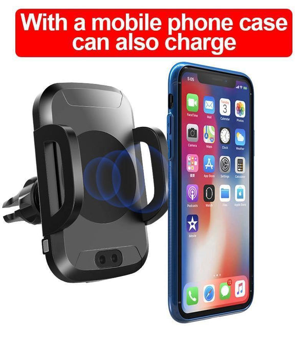 Planet Gates TOMKAS Qi Wireless Car Charger Infrared Sensor Fast Charger Wireless Charging For Phone Automatic Induction Wireless Car Charger