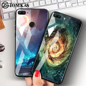 Planet Gates TOMKAS Space Case For Huawei P20 Lite Pro Mate 10 Lite Cases Cover P Smart Glass Coque Phone Case on for Huawei Honor 9 Lite 10