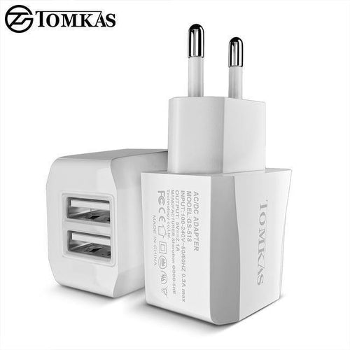 Planet Gates Tomkas Universal USB Charger For Phone Travel Fast Charging EU Plug Wall Charger USB Adapter For Mobile Phone Charger NEW SYLE
