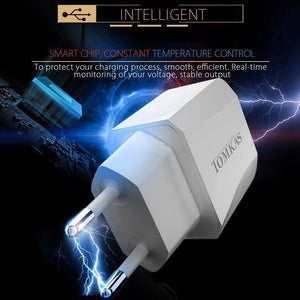 Planet Gates Tomkas Universal USB Charger For Phone Travel Fast Charging EU Plug Wall Charger USB Adapter For Mobile Phone Charger NEW SYLE