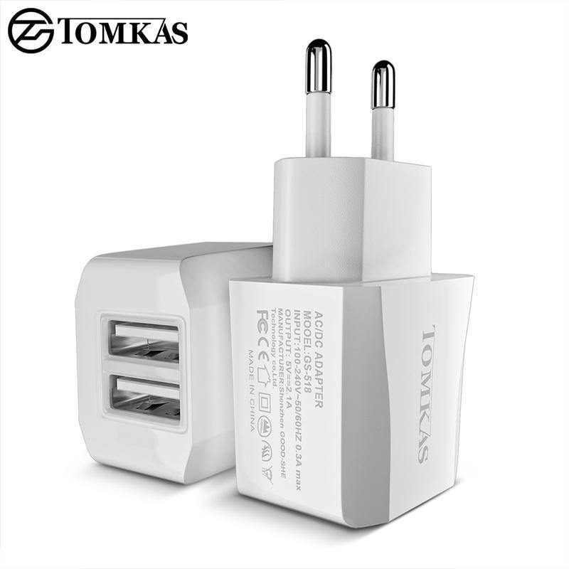 Planet Gates Tomkas USB Universal Portable Travel USB Charger Adapter 5V2.1A EU Plug Mobile Phone Charger For iPhone Universal Wall Charger