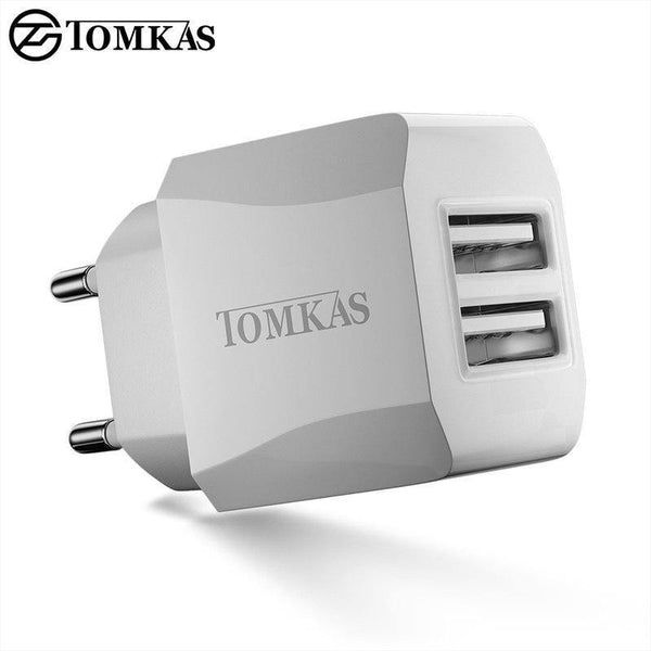Planet Gates Tomkas USB Universal Portable Travel USB Charger Adapter 5V2.1A EU Plug Mobile Phone Charger For iPhone Universal Wall Charger