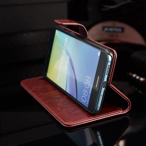 Planet Gates TOMKAS Wallet Case For Huawei P10 Lite Flip Leather Cover Luxury Business With Stand Phone Case Huawei P10 Lite Case Cover