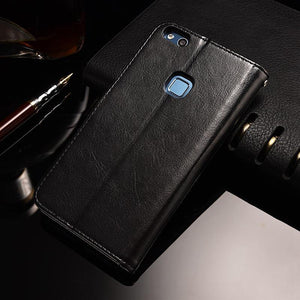 Planet Gates TOMKAS Wallet Case For Huawei P10 Lite Flip Leather Cover Luxury Business With Stand Phone Case Huawei P10 Lite Case Cover