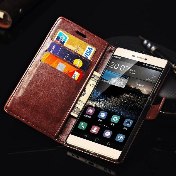 Planet Gates TOMKAS Wallet Leather Case For Huawei P8 Lite 2015 Flip Cover Coque Phone Cases For Huawei P8 Lite 2015 With Card Holder