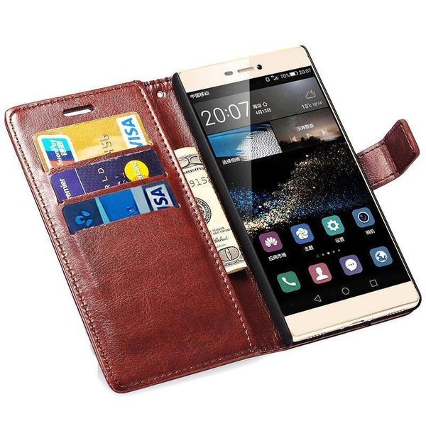 Planet Gates TOMKAS Wallet Leather Case For Huawei P8 Lite 2015 Flip Cover Coque Phone Cases For Huawei P8 Lite 2015 With Card Holder
