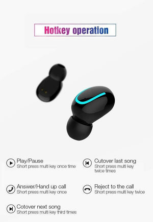 Planet Gates TOMKAS Wireless Headphones 5.0 Stereo Earbuds Bluetooth Earphone Headphones TWS Wireless Bluetooth Headset with Charging Box