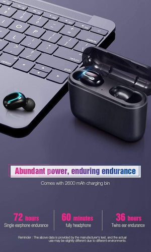 Planet Gates TOMKAS Wireless Headphones 5.0 Stereo Earbuds Bluetooth Earphone Headphones TWS Wireless Bluetooth Headset with Charging Box