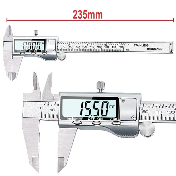 Planet Gates TON09 6-Inch 150mm Stainless Steel Electronic Digital Vernier Caliper Metal Micrometer Measuring