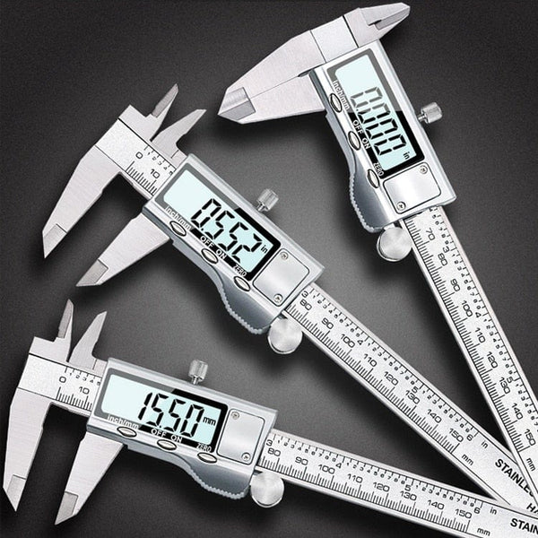 Planet Gates TON09 6-Inch 150mm Stainless Steel Electronic Digital Vernier Caliper Metal Micrometer Measuring