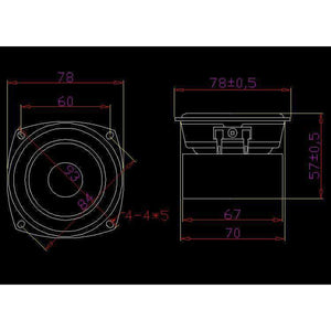 Planet Gates TONLEN 1PCS 3 inch Full Range Speaker 4 ohm 20 W Car HIFI DIY Home Theater Loudspeaker Subwoofer Tweeter Music Desktop Speakers