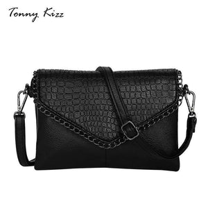 Planet Gates Tonny Kizz crossbody messenger bags for women envelope with alligator prints crossbody bag PU leather female shoulder bag clutch