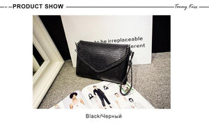 Planet Gates Tonny Kizz crossbody messenger bags for women envelope with alligator prints crossbody bag PU leather female shoulder bag clutch