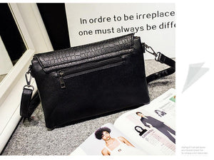 Planet Gates Tonny Kizz crossbody messenger bags for women envelope with alligator prints crossbody bag PU leather female shoulder bag clutch