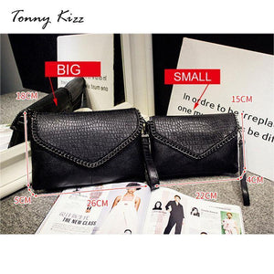 Planet Gates Tonny Kizz crossbody messenger bags for women envelope with alligator prints crossbody bag PU leather female shoulder bag clutch