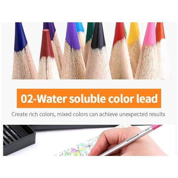 Planet Gates Tools 61 Pieces Suits Charcoal Pencil Sharpener Drawing Water-soluble Color Lead Metal Pencils Art Painting Supplies