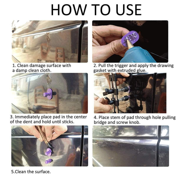 Planet Gates Tools Kit 11pcs Car Dent Removal Paintless Repair Tool Car Auto Body Straightening Repair Hand Tools