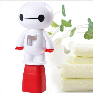 Planet Gates Toothbrush Automatic Toothpaste Dispenser Bathroom Accessories Cartoon Baymax Kids Plastic Toothbrush Holder Bathroom Products