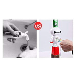 Planet Gates Toothbrush Automatic Toothpaste Dispenser Bathroom Accessories Cartoon Baymax Kids Plastic Toothbrush Holder Bathroom Products